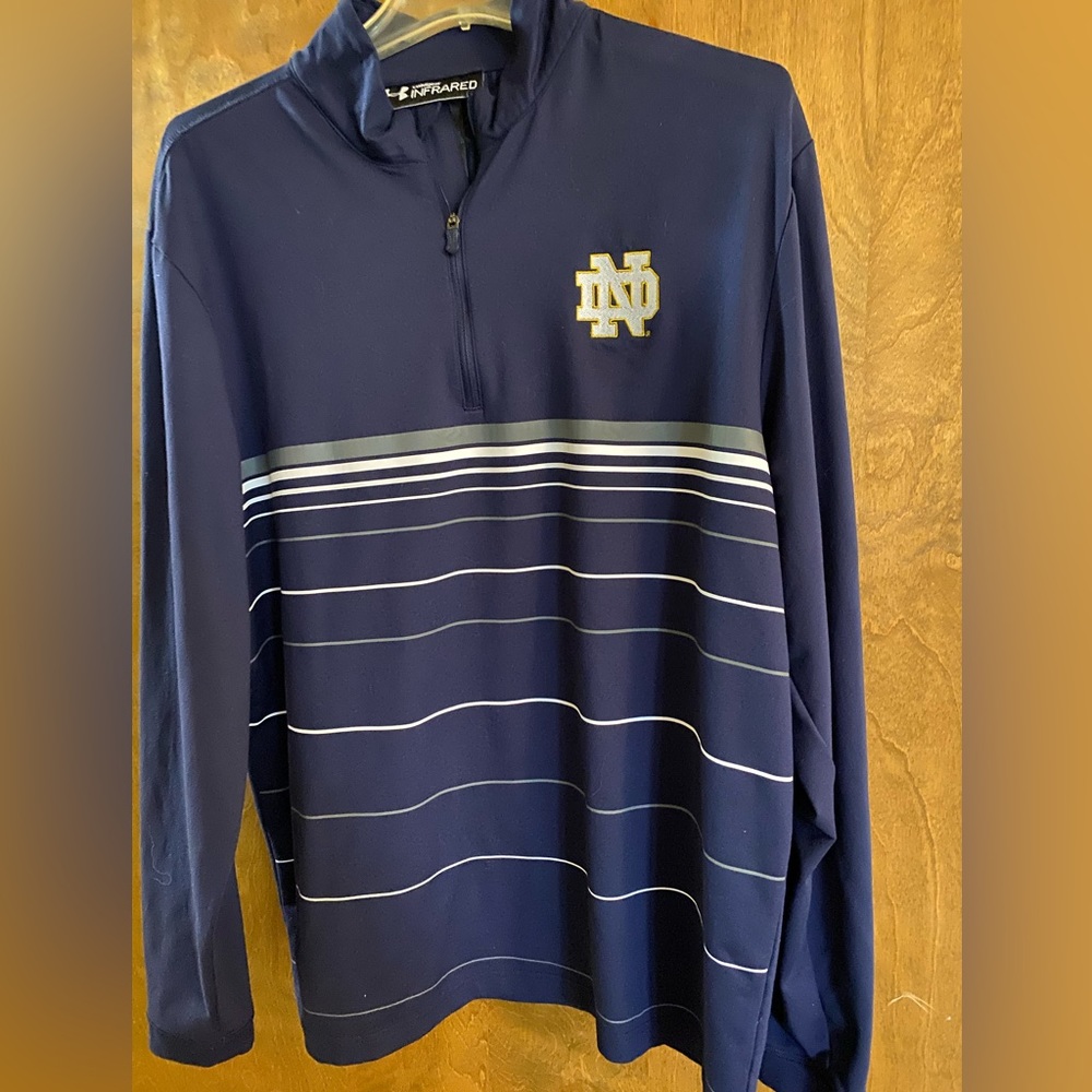 Notre Dame navy quarter zip size men’s medium.